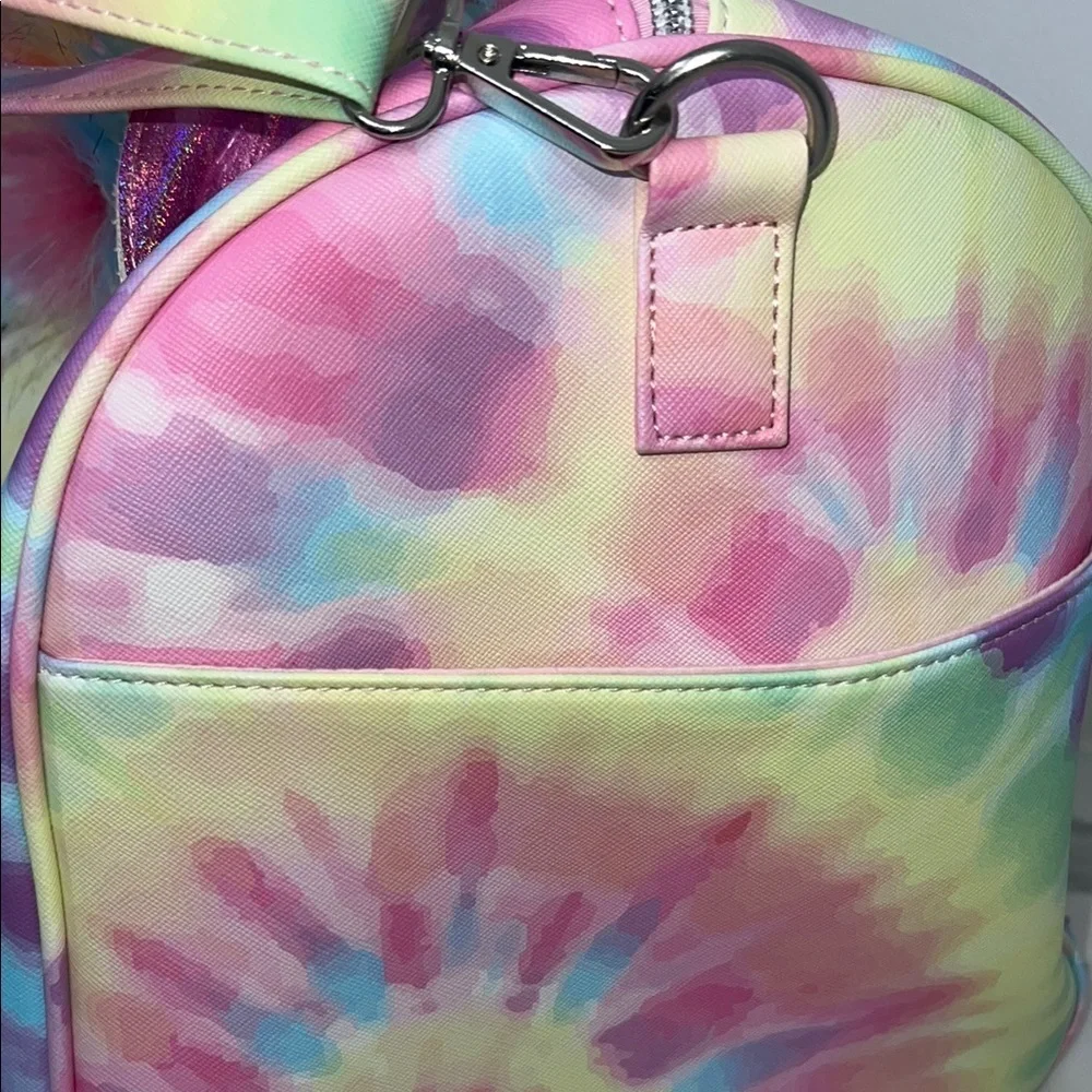 Tye dye Unicorn duffel Bag with detachable strap